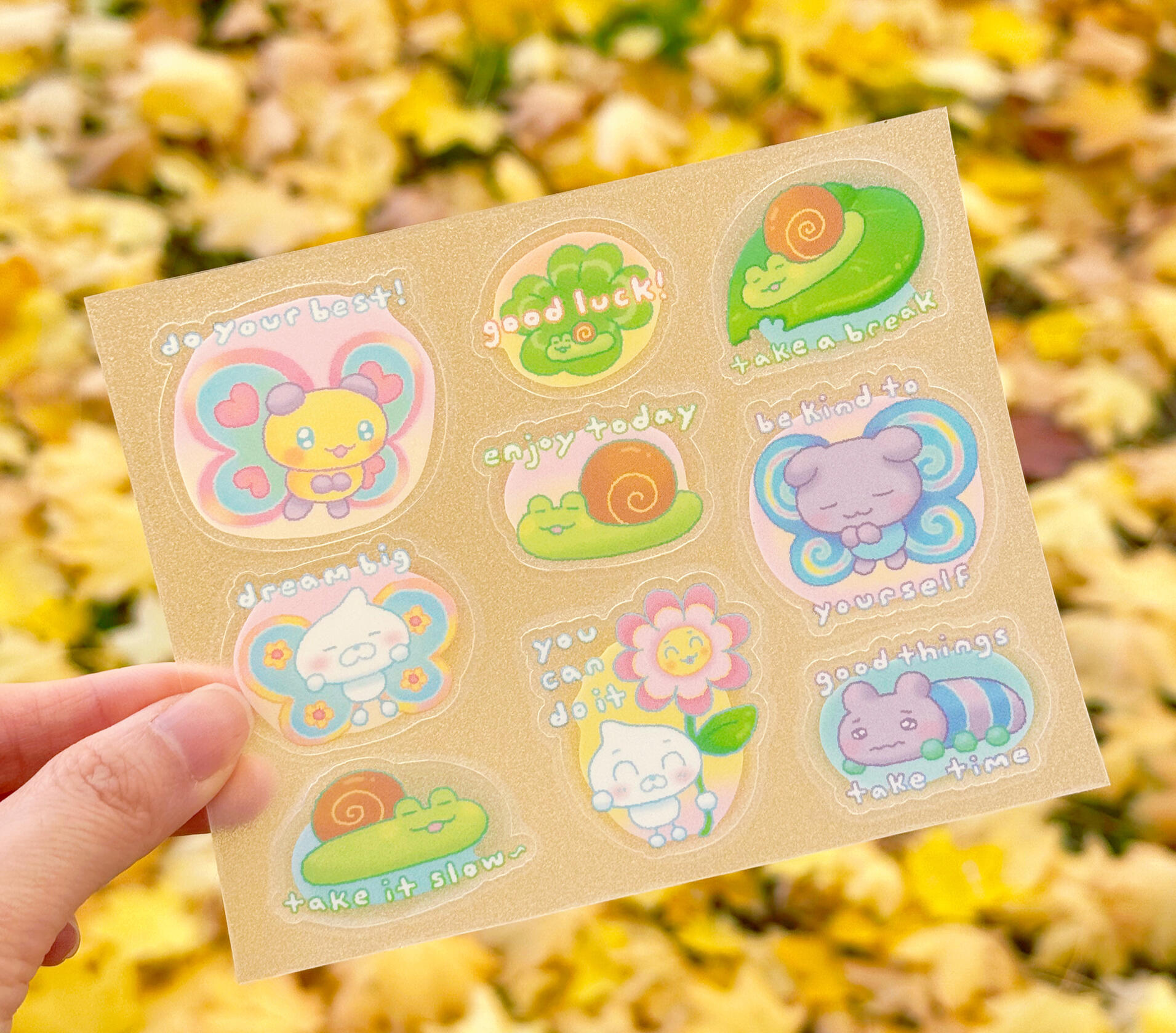 yogurts clear glitter stickers yogurts clear glitter stickers